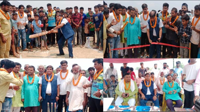 टी-ट्वान्टी क्रीकेट उद्घाटन प्रादेशिक अस्पताल गौरका अध्यक्ष मो.अनवर हाश्मी