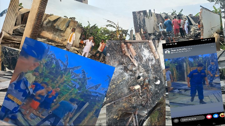 ईशनाथ औरैया स्थितका बनाना रिसोर्टमा आगलागी ,४० लाख बराबरको समान जलेर नष्ट 