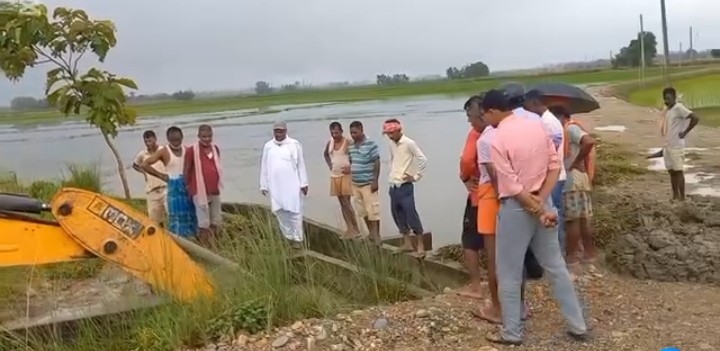 सयौं बिगाहा खेत डुवानमुक्त, कृषक हर्षित