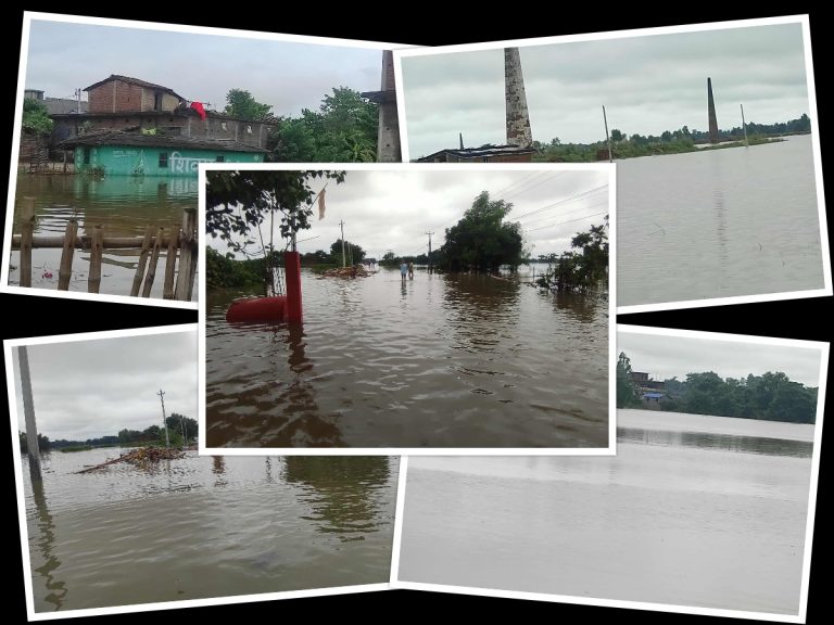 रौतहट बाढीको चपेटामा साथै दुर्गाभगवति रोड जल्मगन