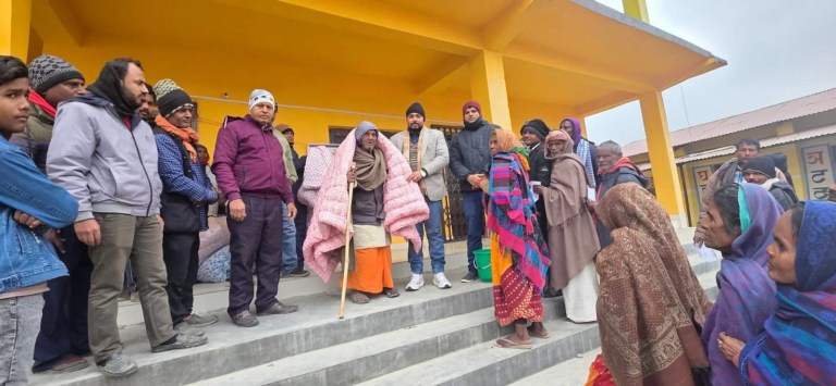 विपन्नलाई चिसोबाट जोगाउन बलराद्वारा ब्लांकेट वितरण अभियान सुरु